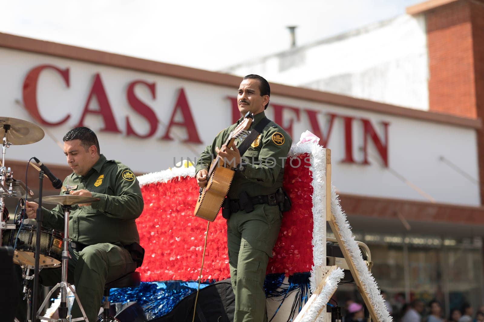 Brownsville, Texas, USA - February 24, 2018, Grand International Parade is part of the Charro Days Fiesta - Fiestas Mexicanas, A bi-national festival between USA and Mexico.