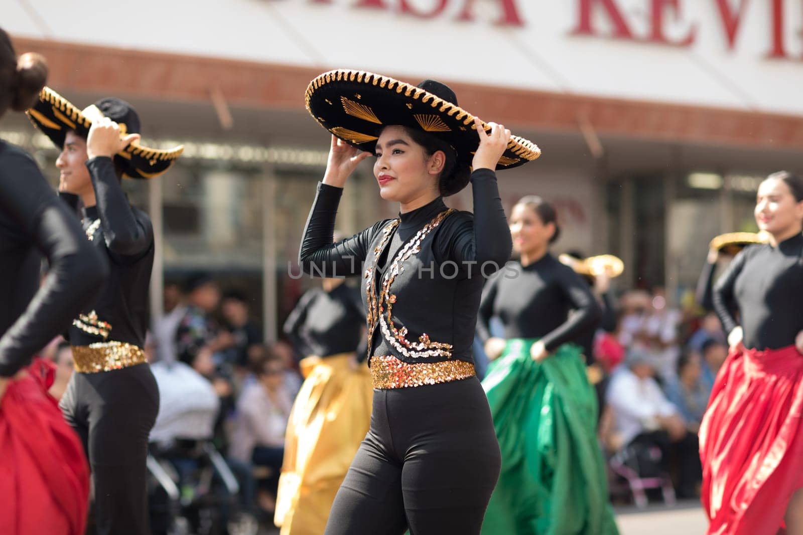 Brownsville, Texas, USA - February 24, 2018, Grand International Parade is part of the Charro Days Fiesta - Fiestas Mexicanas, A bi-national festival between USA and Mexico.