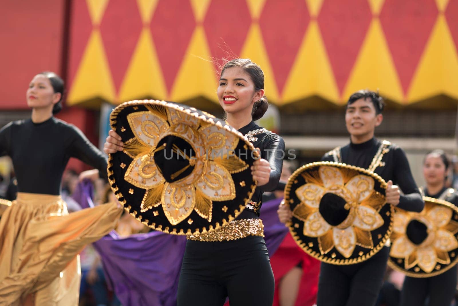 Brownsville, Texas, USA - February 24, 2018, Grand International Parade is part of the Charro Days Fiesta - Fiestas Mexicanas, A bi-national festival between USA and Mexico.