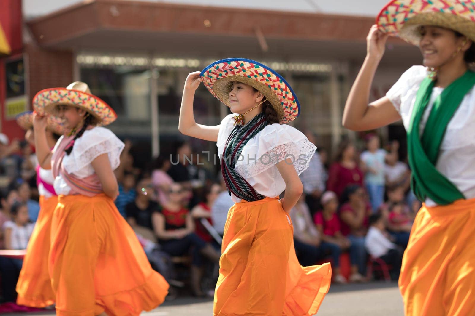 Brownsville, Texas, USA - February 24, 2018, Grand International Parade is part of the Charro Days Fiesta - Fiestas Mexicanas, A bi-national festival between USA and Mexico.