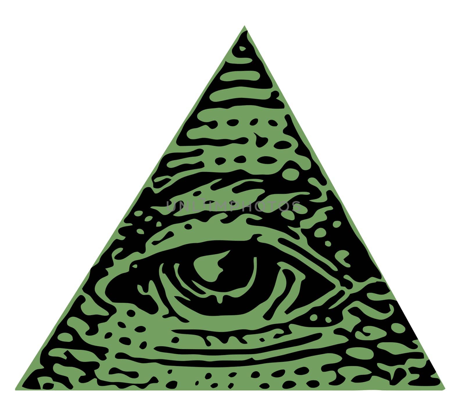 eye of providence illuminati freemasonry triangle illustration