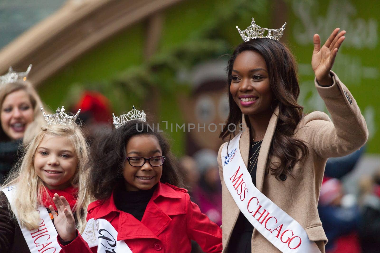 Chicago, Illinois, USA - November 23, 2015, The McDonald's Thanksgiving Parade in Chicago is an annual parade produced and presented by the Chicago Festival Association, it began in 1934.