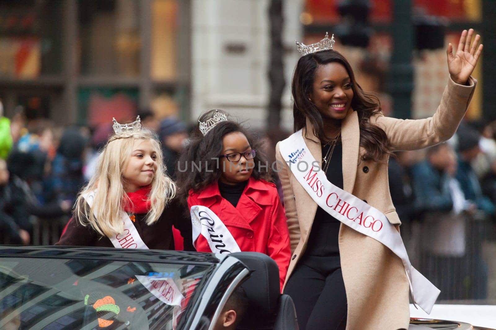 Chicago, Illinois, USA - November 23, 2015, The McDonald's Thanksgiving Parade in Chicago is an annual parade produced and presented by the Chicago Festival Association, it began in 1934.