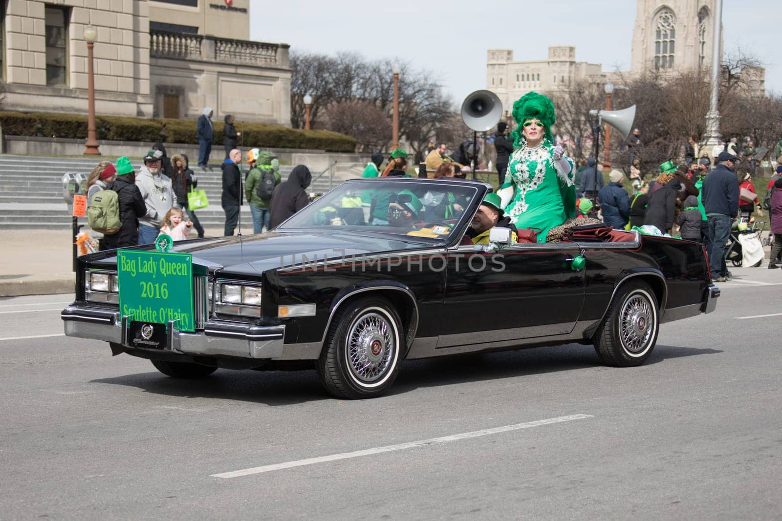 Indianapolis, indiana, USA - March 16, 2018, The St. Patrick’s Day Parade is a cultural and religious celebration from Ireland in honor of  Saint Patrick.