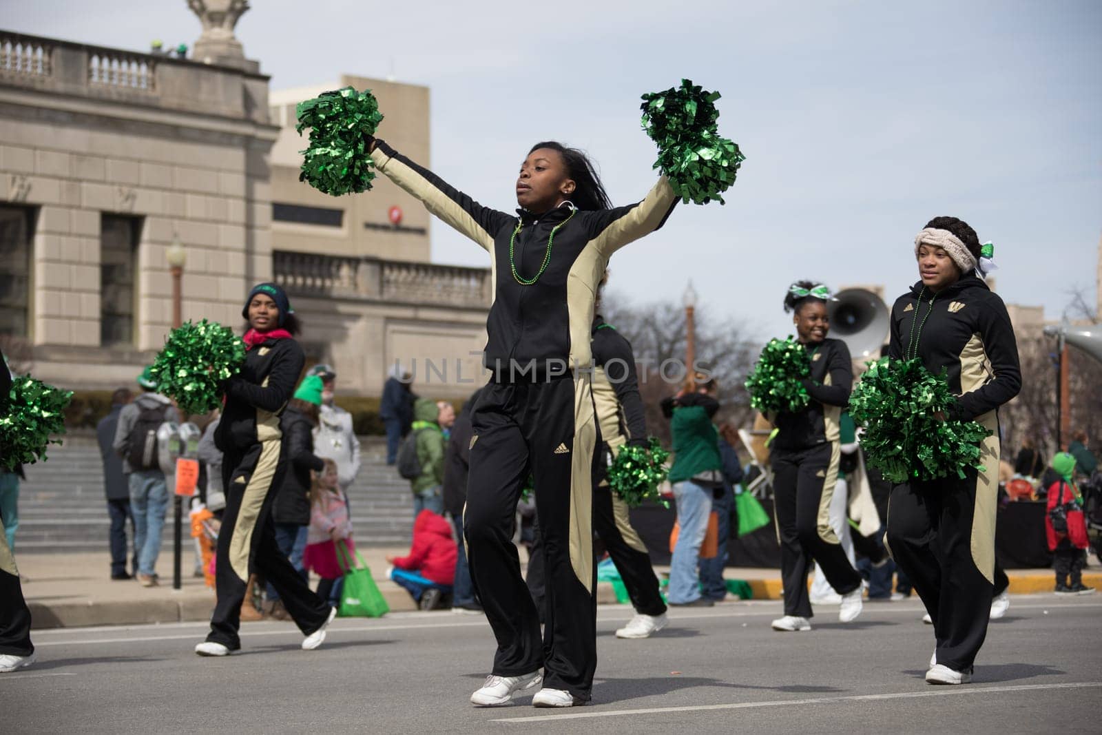 Indianapolis, indiana, USA - March 16, 2018, The St. Patrick’s Day Parade is a cultural and religious celebration from Ireland in honor of  Saint Patrick.
