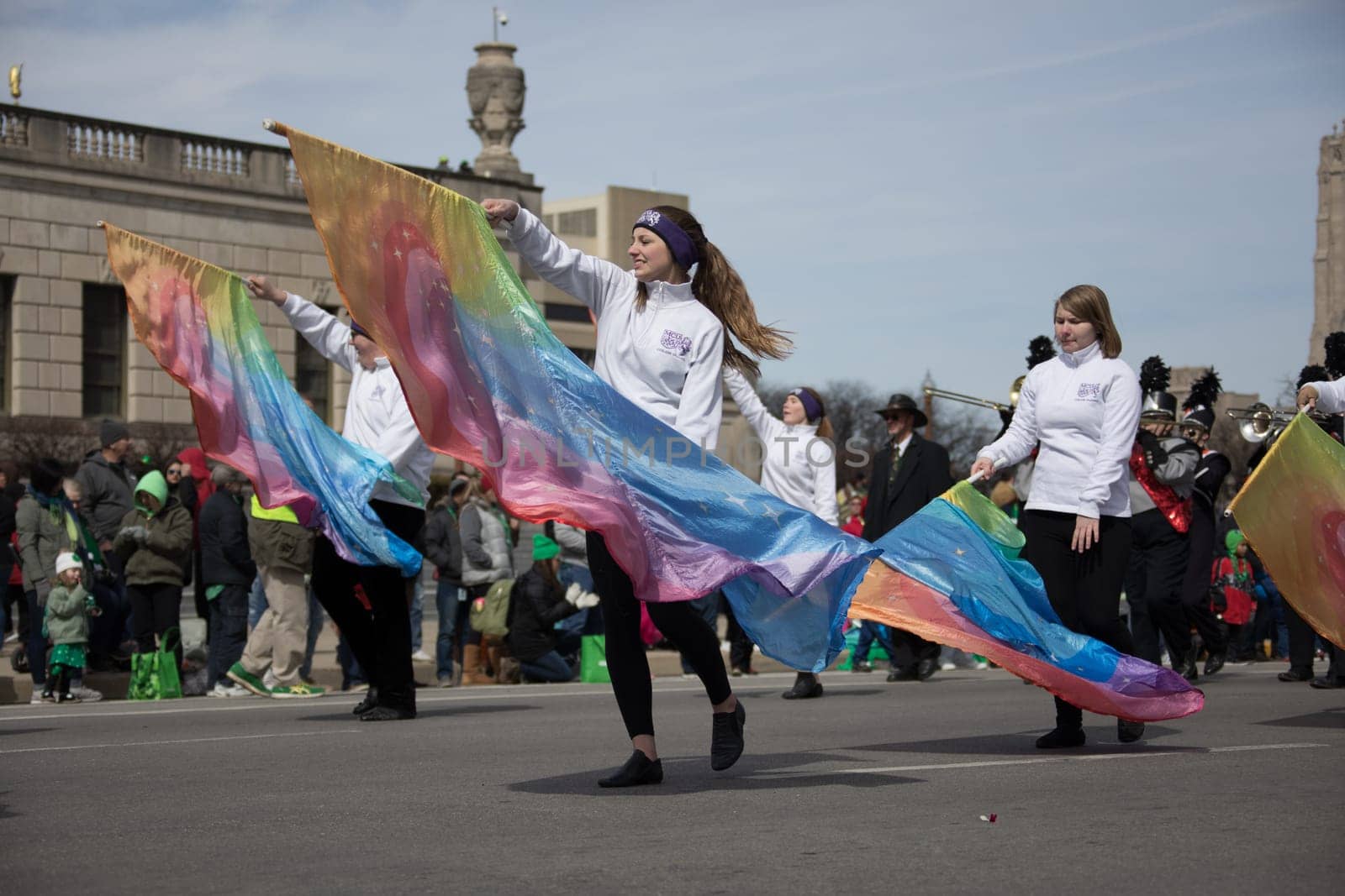 Indianapolis, indiana, USA - March 16, 2018, The St. Patrick’s Day Parade is a cultural and religious celebration from Ireland in honor of  Saint Patrick.