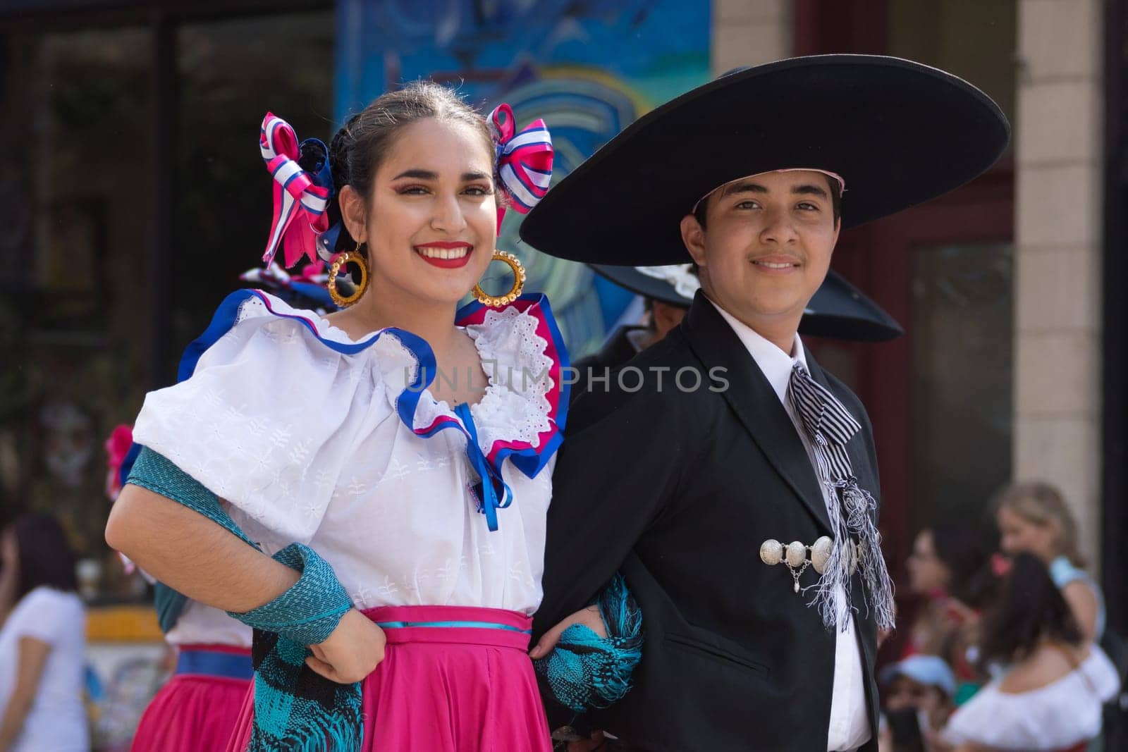 Chicago, Illinois, USA - September 16, 2017 - The Pilsen Mexican Independence Day Parade commemorates the Mexican Independence It features traditional folkloric, equestrian and Aztec dancing.