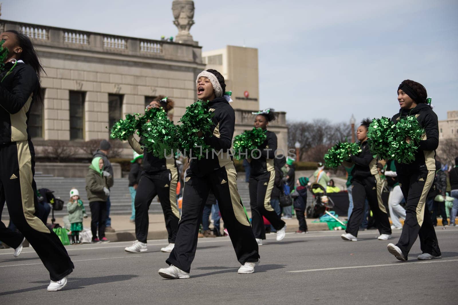 Indianapolis, indiana, USA - March 16, 2018, The St. Patrick’s Day Parade is a cultural and religious celebration from Ireland in honor of  Saint Patrick.