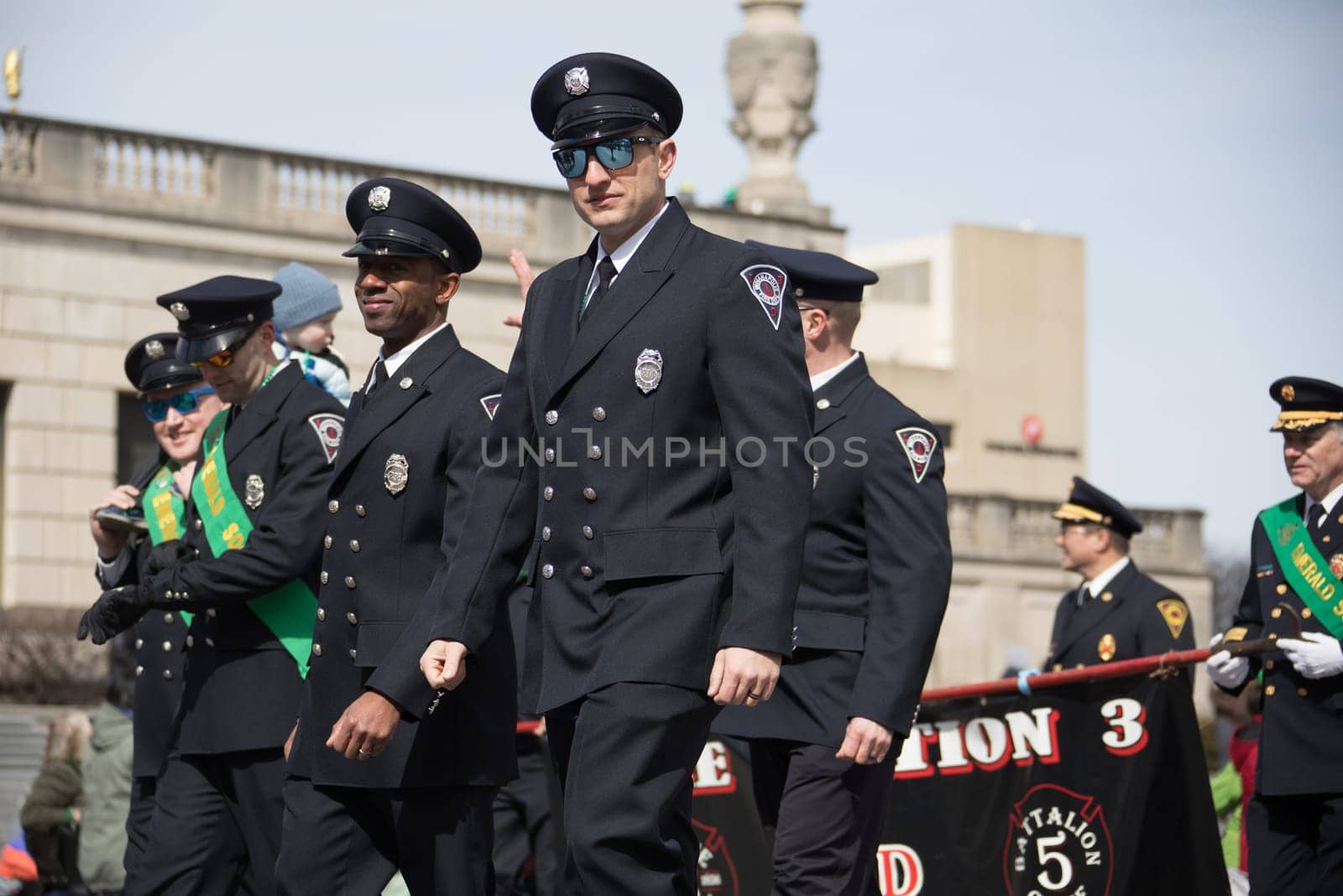 Indianapolis, indiana, USA - March 16, 2018, The St. Patrick’s Day Parade is a cultural and religious celebration from Ireland in honor of  Saint Patrick.