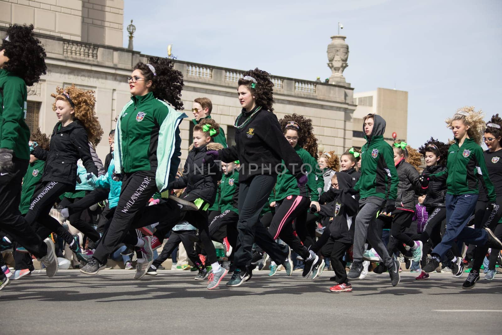 Indianapolis, indiana, USA - March 16, 2018, The St. Patrick’s Day Parade is a cultural and religious celebration from Ireland in honor of  Saint Patrick.