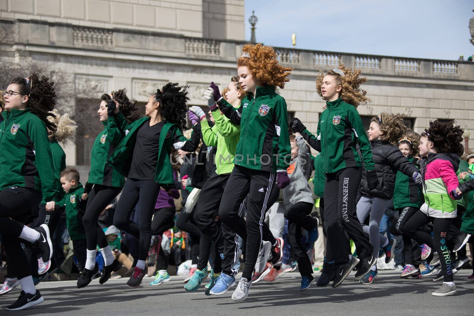 Indianapolis, indiana, USA - March 16, 2018, The St. Patrick’s Day Parade is a cultural and religious celebration from Ireland in honor of  Saint Patrick.