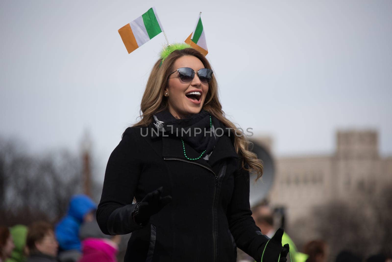 Indianapolis, indiana, USA - March 16, 2018, The St. Patrick’s Day Parade is a cultural and religious celebration from Ireland in honor of  Saint Patrick.