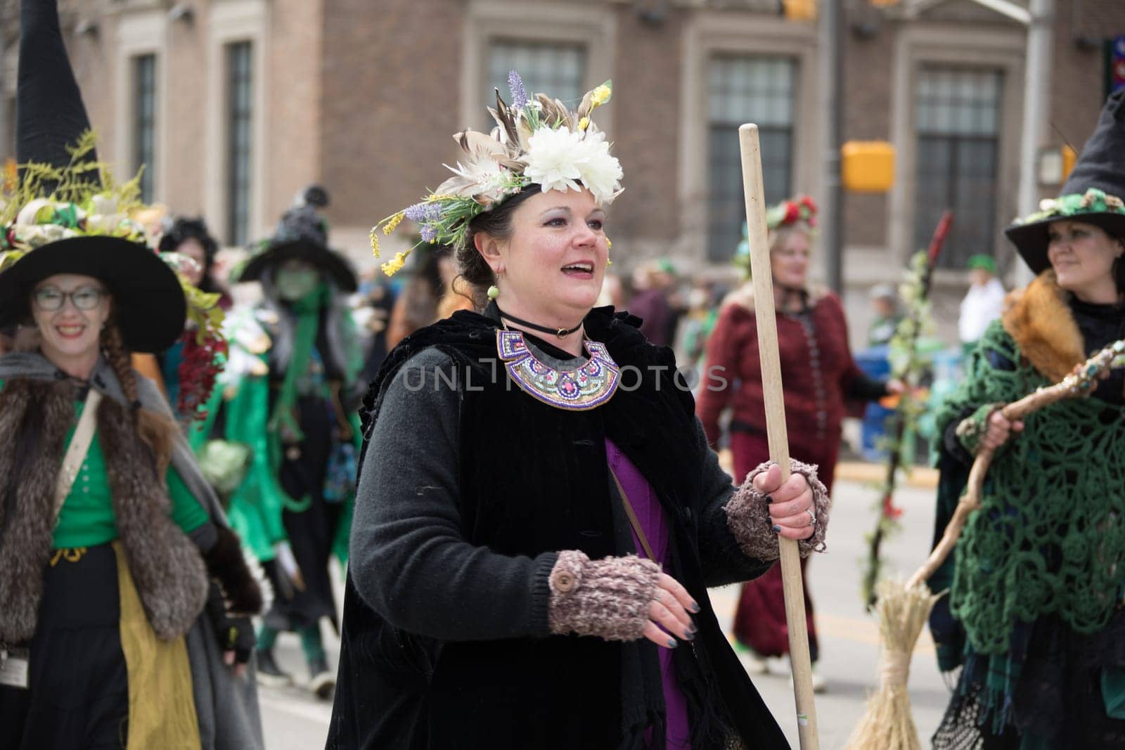 Indianapolis, indiana, USA - March 16, 2018, The St. Patrick’s Day Parade is a cultural and religious celebration from Ireland in honor of  Saint Patrick.