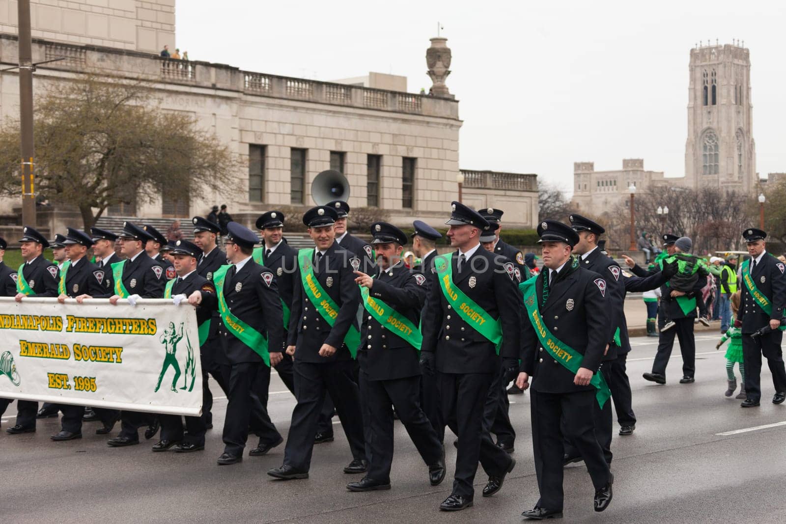 Indianapolis, indiana, USA - March 17, 2017, The St. Patrick’s Day Parade is a cultural and religious celebration from Ireland in honor of  Saint Patrick.