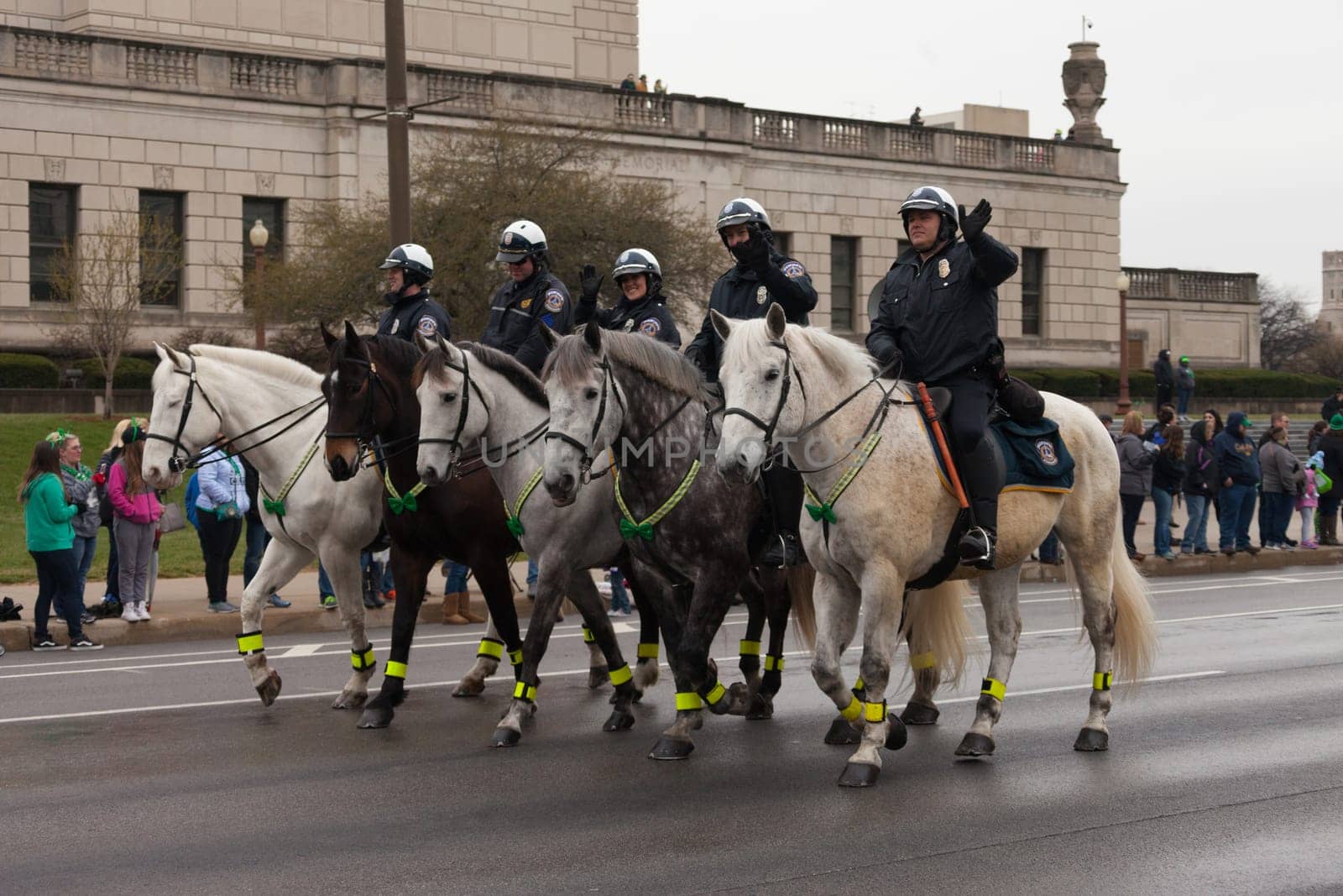 Indianapolis, indiana, USA - March 17, 2017, The St. Patrick’s Day Parade is a cultural and religious celebration from Ireland in honor of  Saint Patrick.