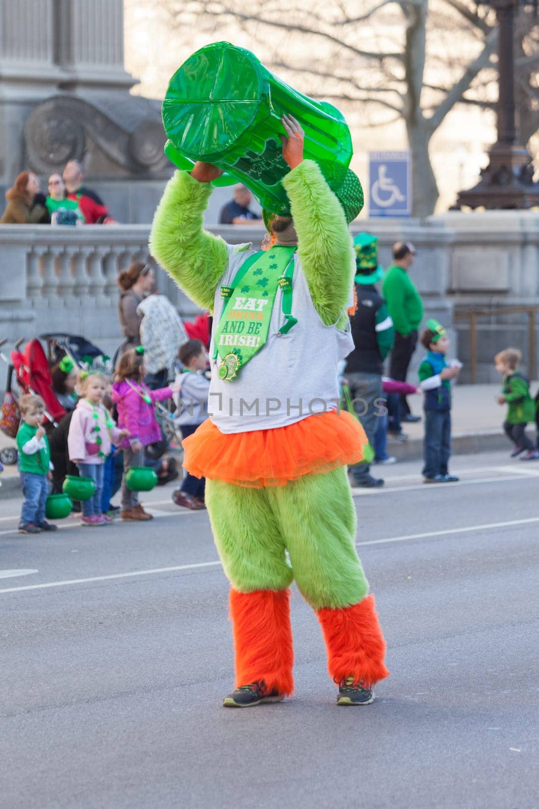 Indianapolis, Indiana, USA - March 17, 2016, The St. Patrick’s Day Parade is a cultural and religious celebration from Ireland in honor of  Saint Patrick.