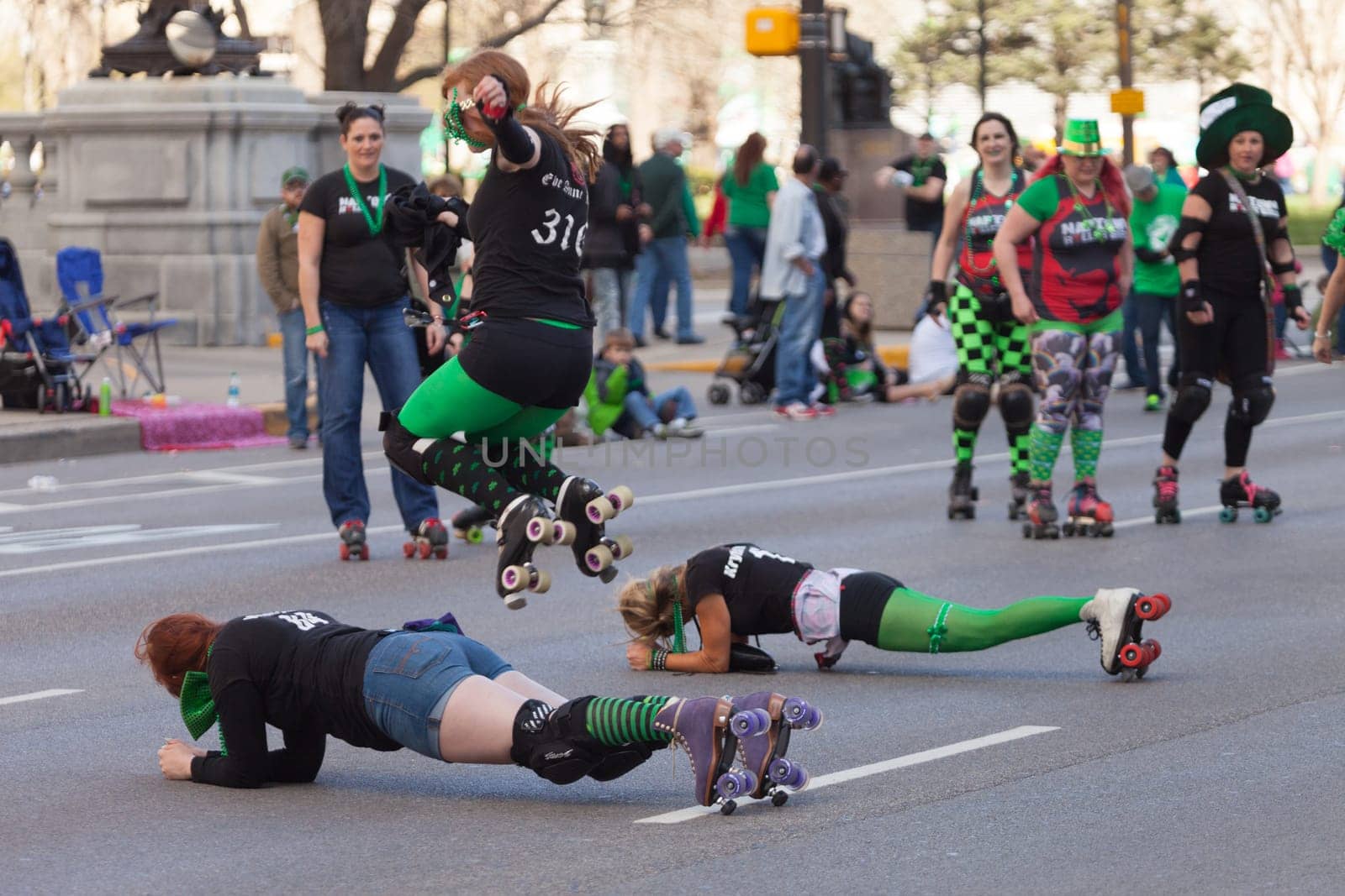 Indianapolis, Indiana, USA - March 17, 2016, The St. Patrick’s Day Parade is a cultural and religious celebration from Ireland in honor of  Saint Patrick.