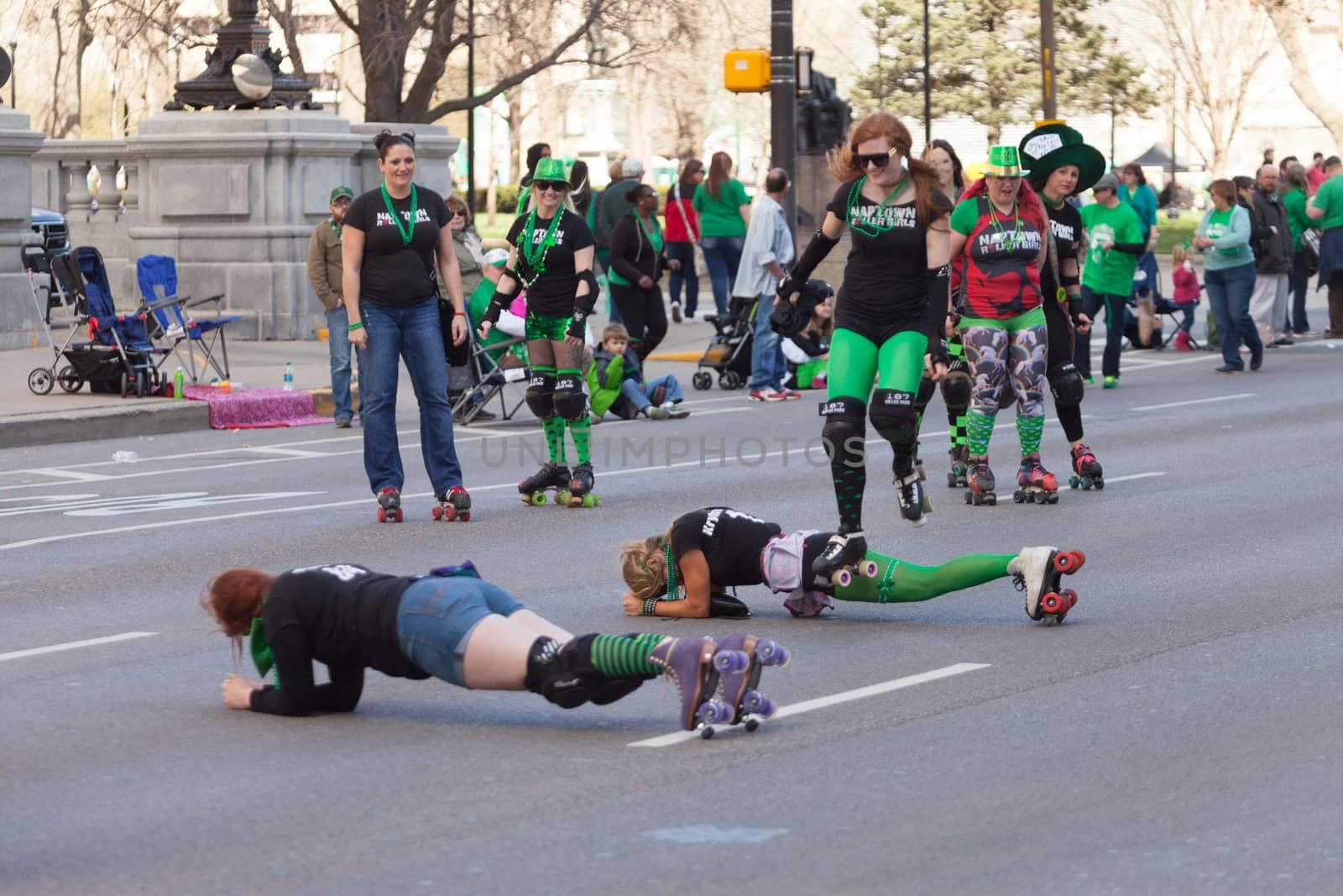 Indianapolis, Indiana, USA - March 17, 2016, The St. Patrick’s Day Parade is a cultural and religious celebration from Ireland in honor of  Saint Patrick.