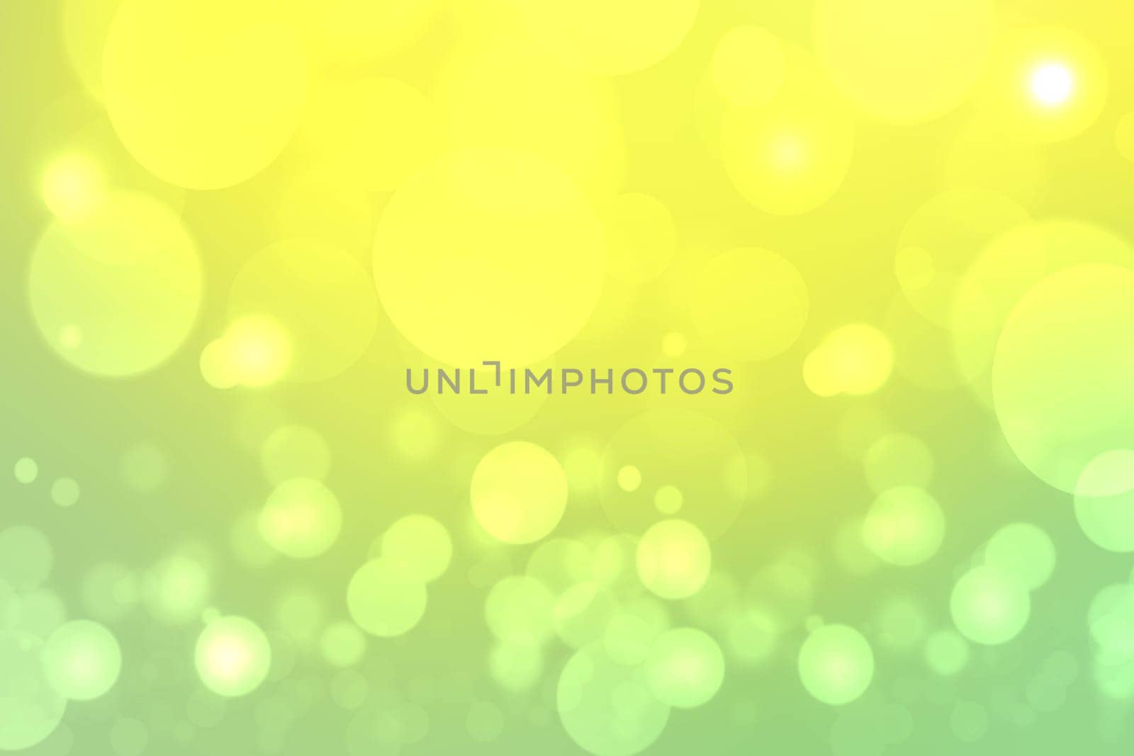 Abstract gradient green light and yellow colorful pastel spring or summer bokeh background. Beautiful texture.