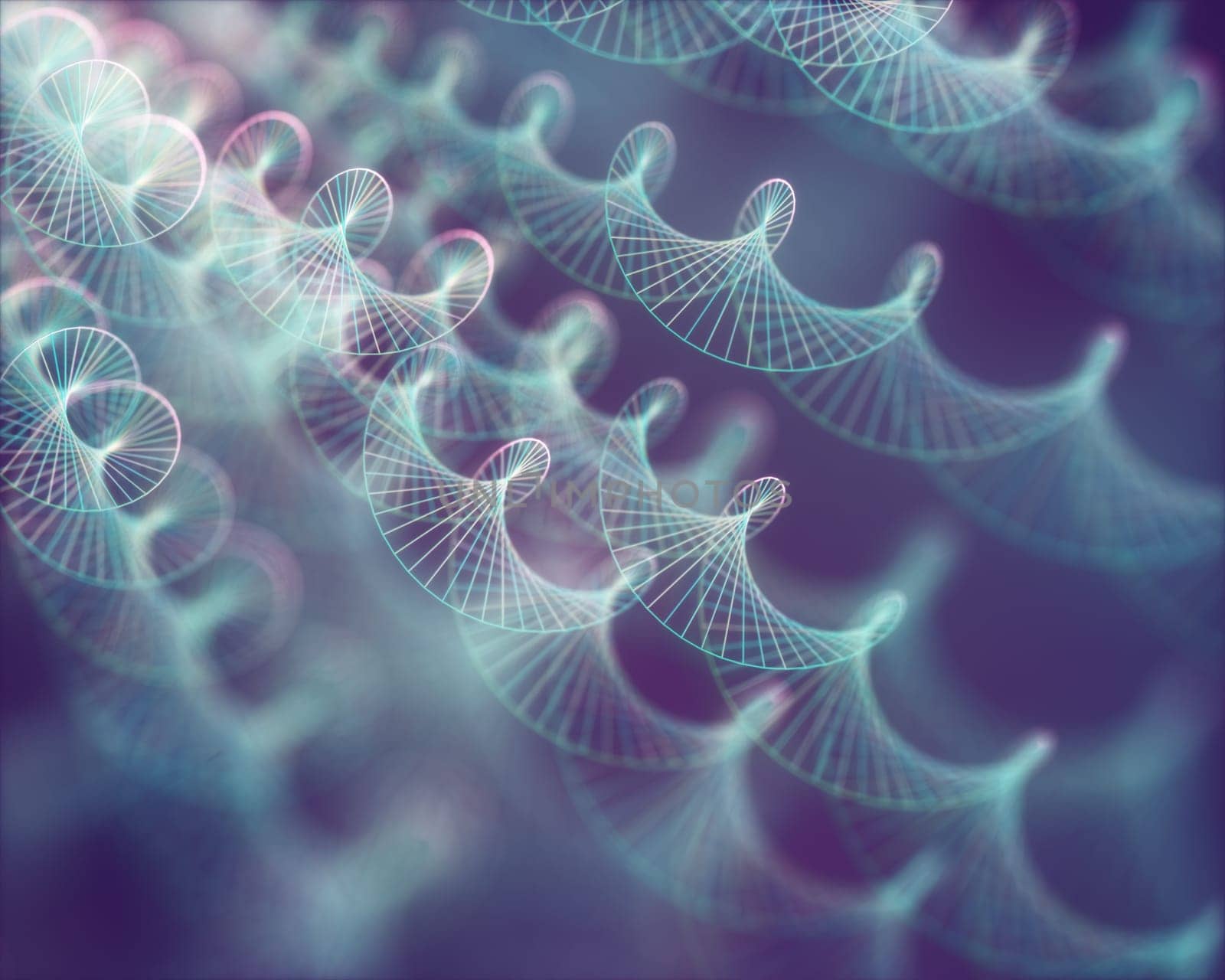 Image of genetic codes DNA. Concept image for use as background. Colored 3D illustration.