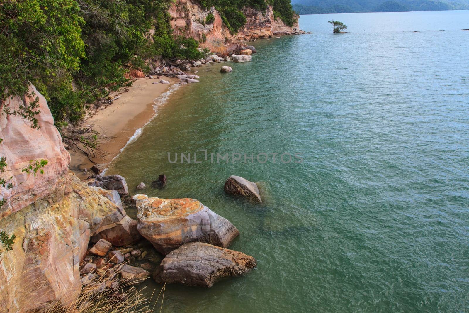 beautiful tropical sea in summer, beach island and the sea in Thailand
