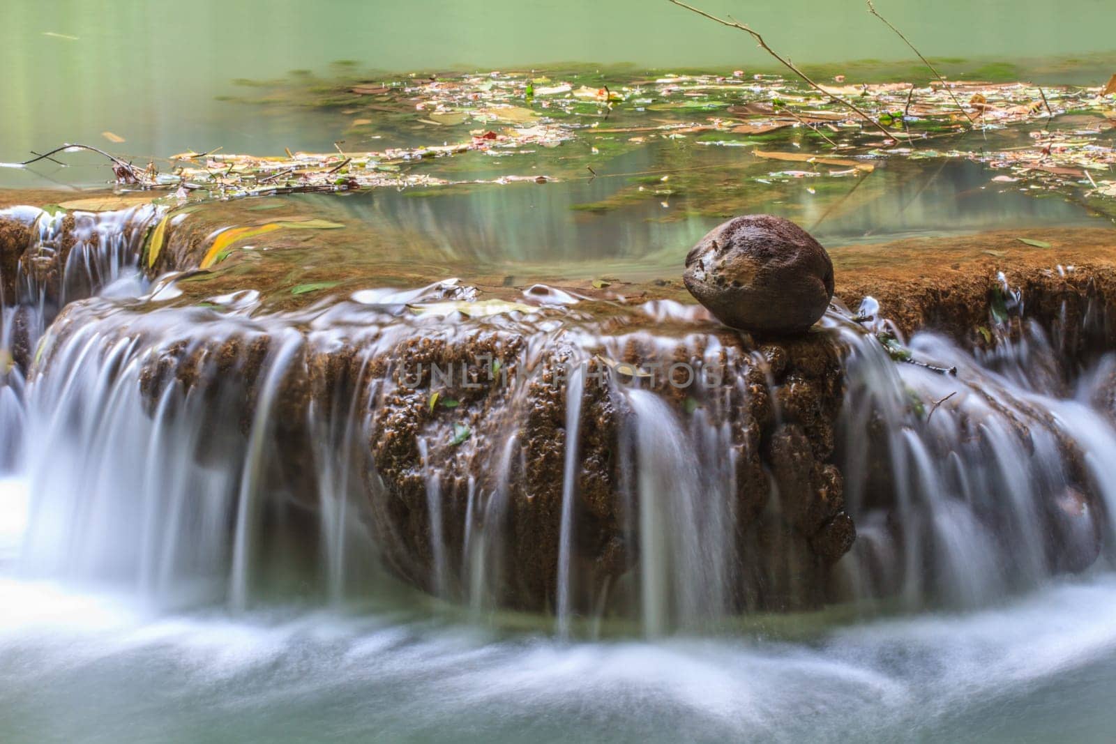 Waterfall in the tropical forest at Thanbok Khoranee National Park, Krabi, Thailand