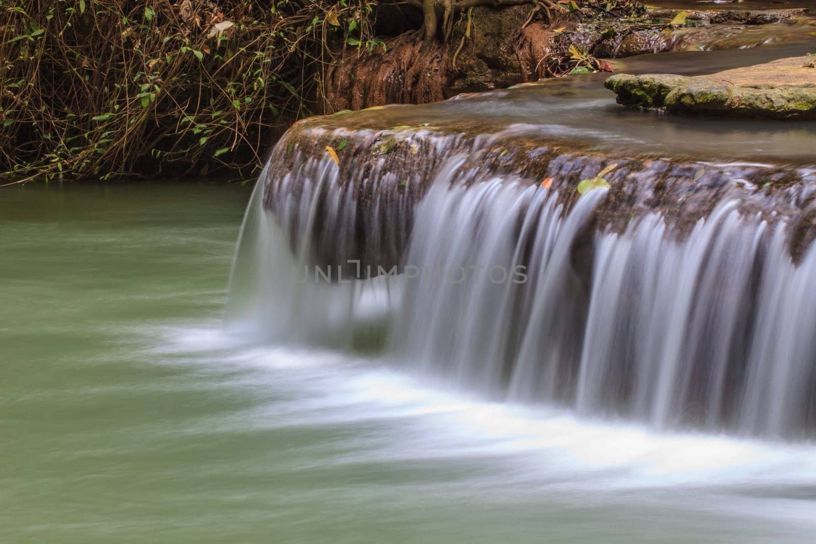 Waterfall in the tropical forest at Thanbok Khoranee National Park, Krabi, Thailand