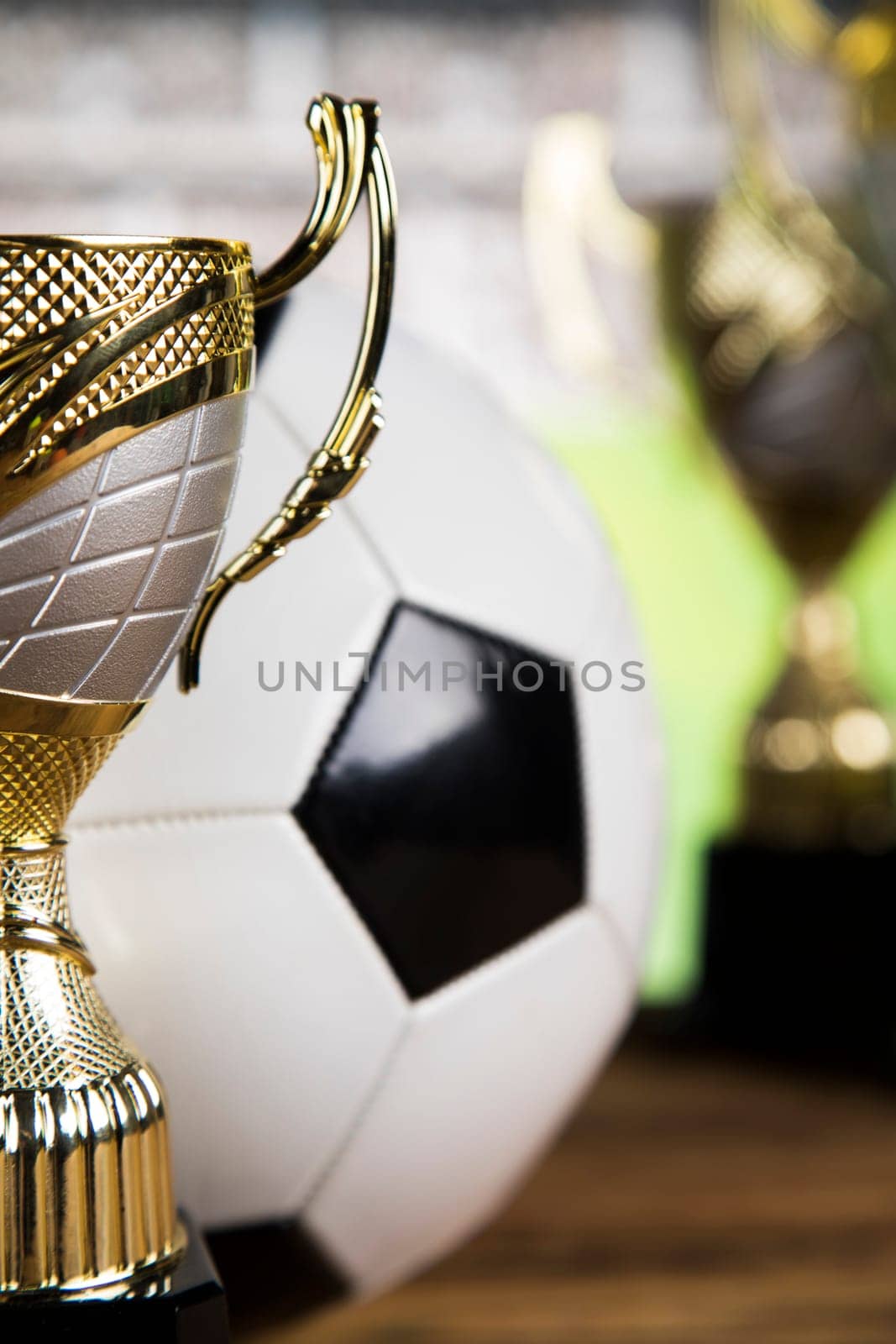 Winner trophy,  Sport equipment and balls