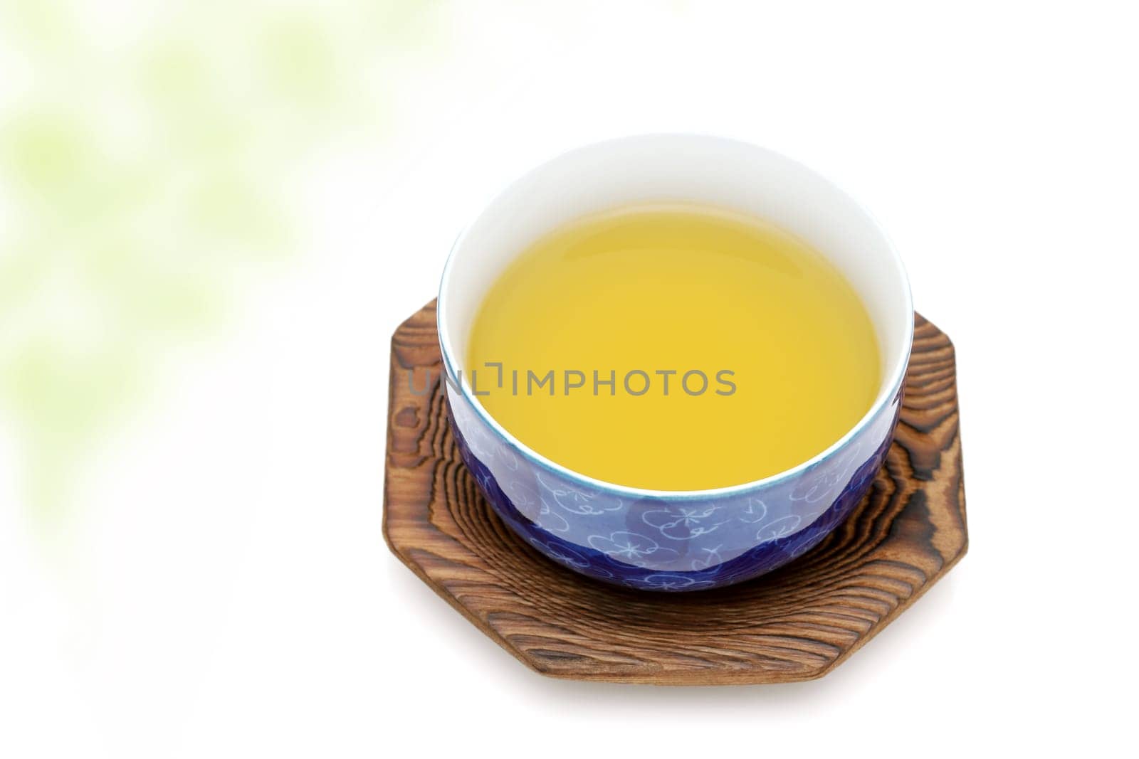 Japanese green tea with cup