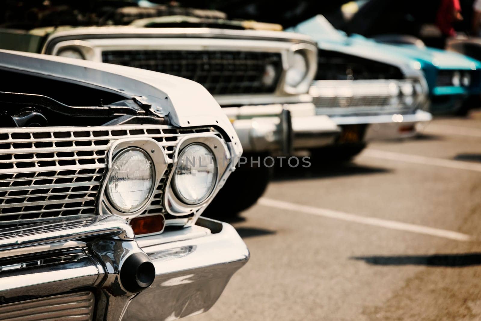 old american cars display