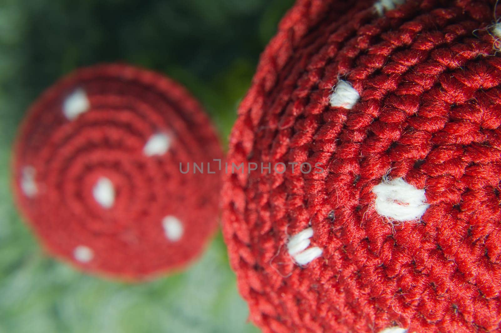 Handmade knitting wool texture background closeup needlework