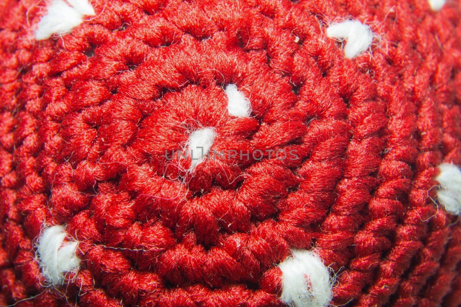 Handmade knitting wool texture background closeup needlework