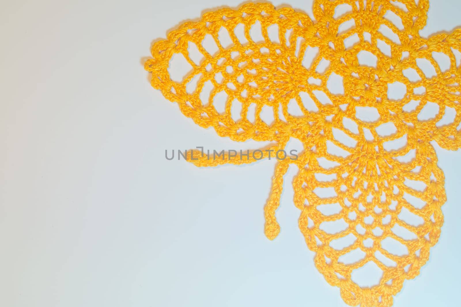 Handmade knitting wool texture background closeup needlework