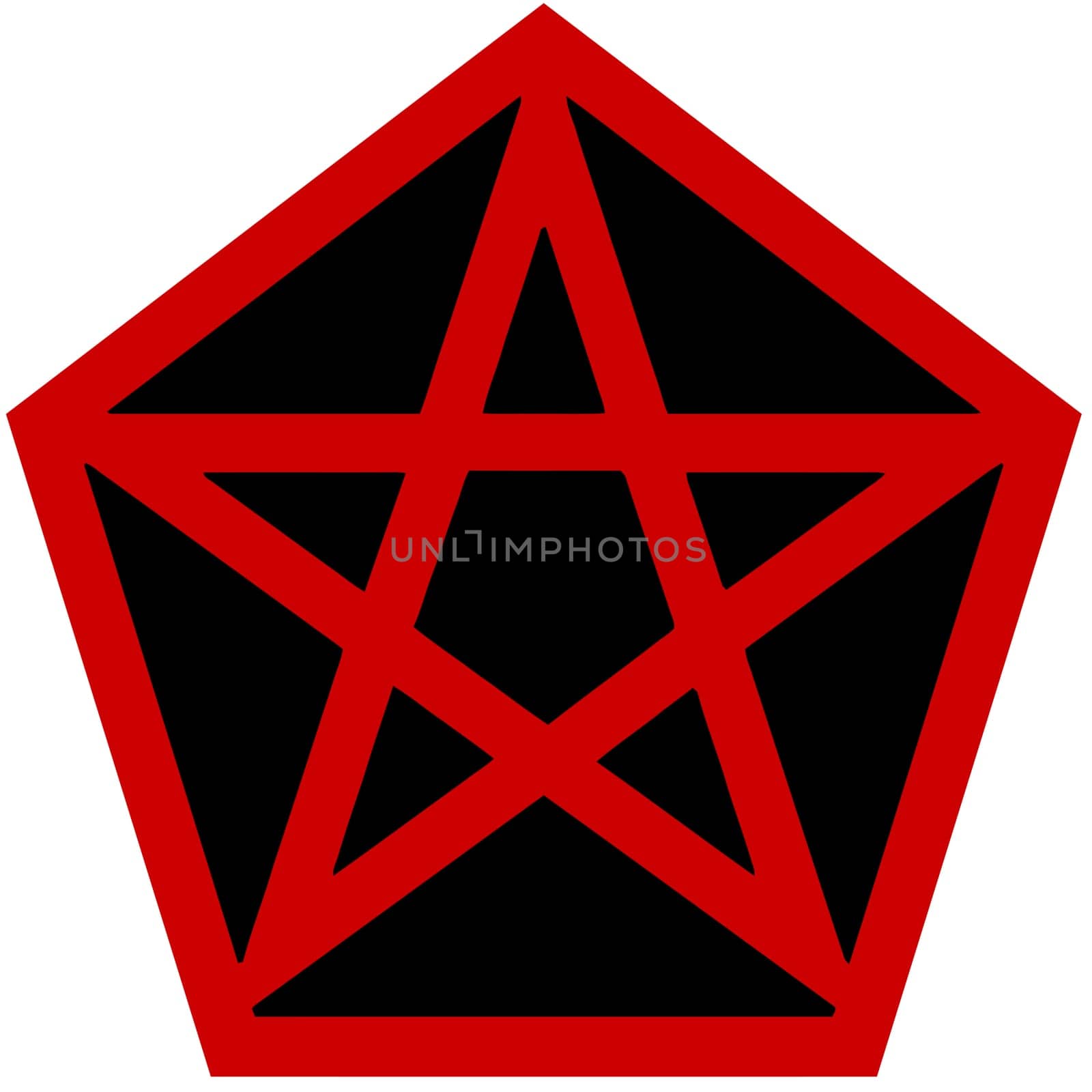 pentagram satan occult devil black blood paganism illustration