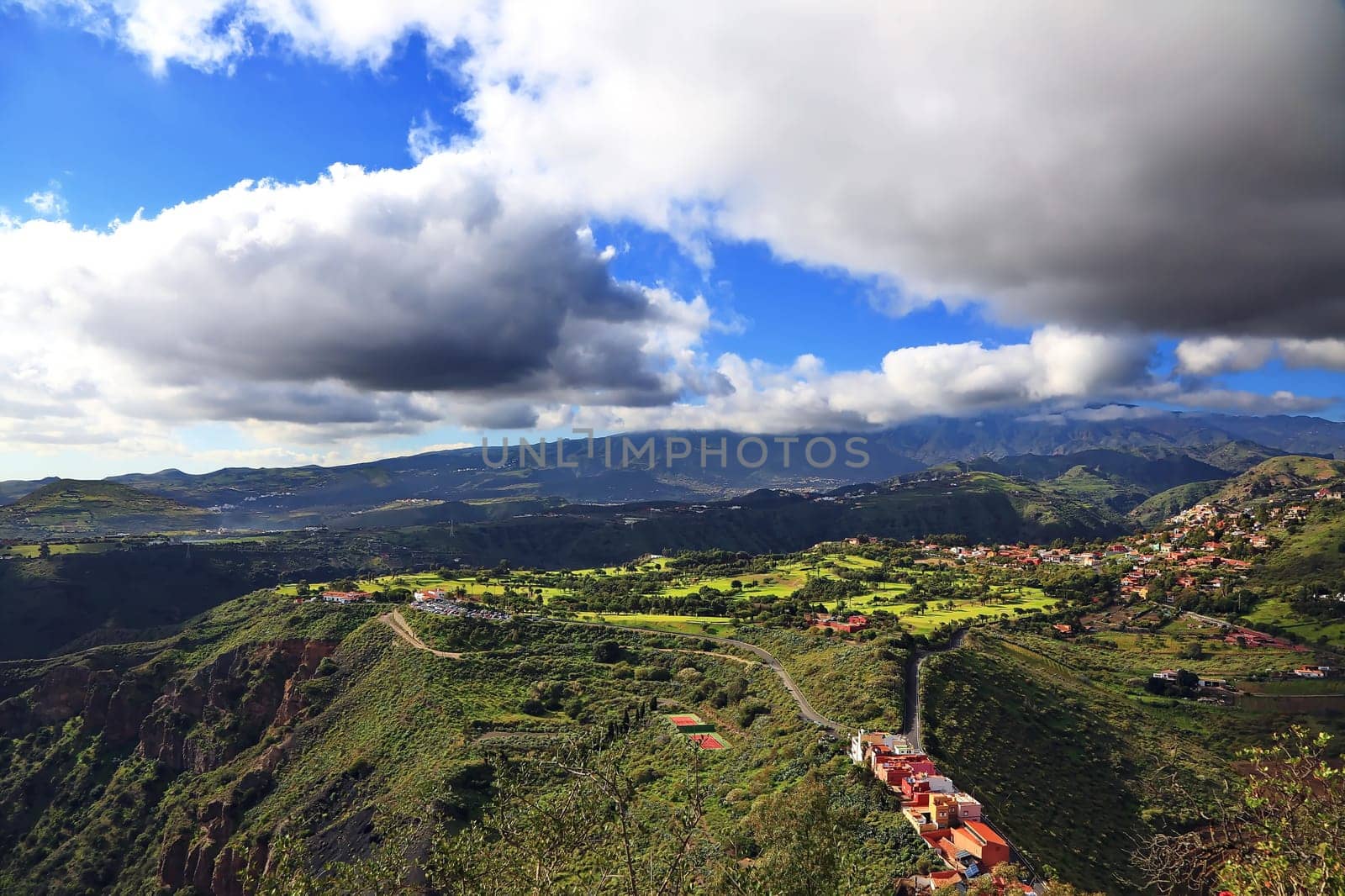 Bandama Crater is an extinct volcano on gran canaria