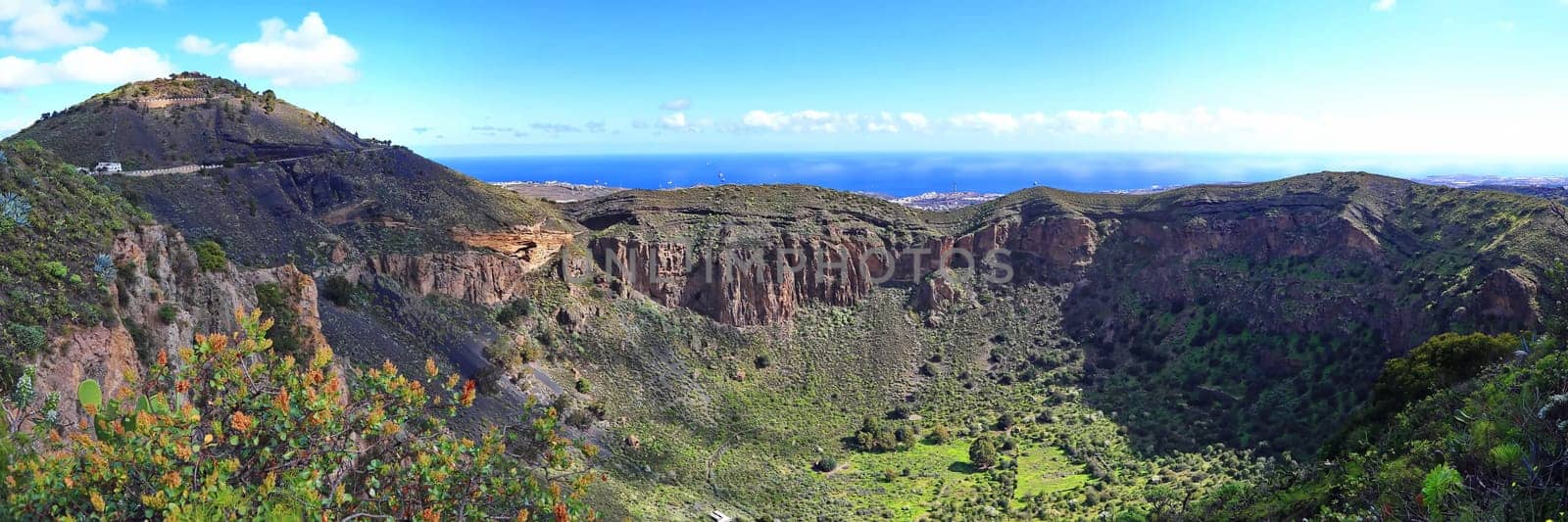 Bandama Crater is an extinct volcano on gran canaria