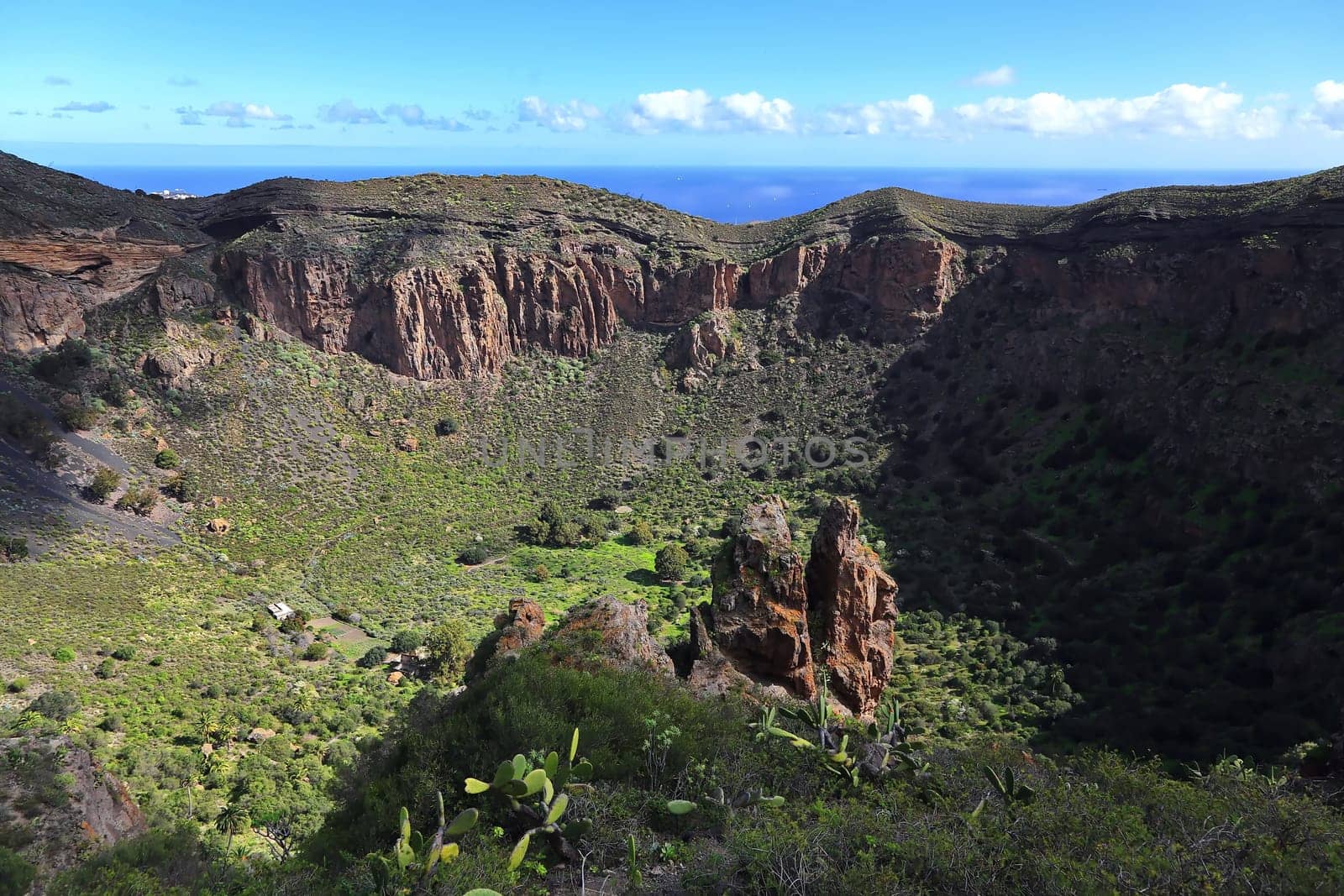 Bandama Crater is an extinct volcano on gran canaria