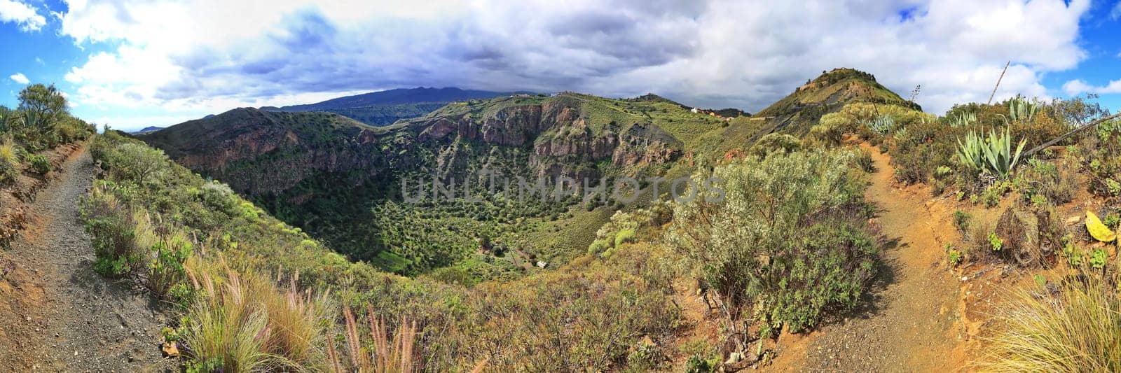 Bandama Crater is an extinct volcano on gran canaria