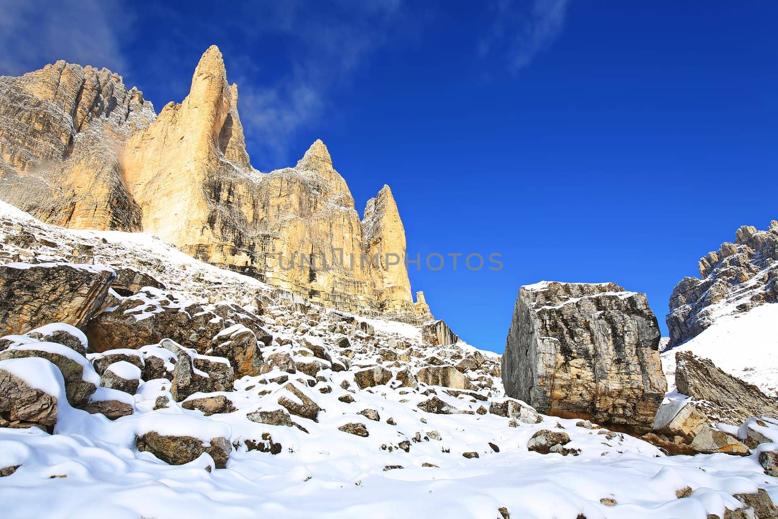 Dolomites is a mountain range in Italy
