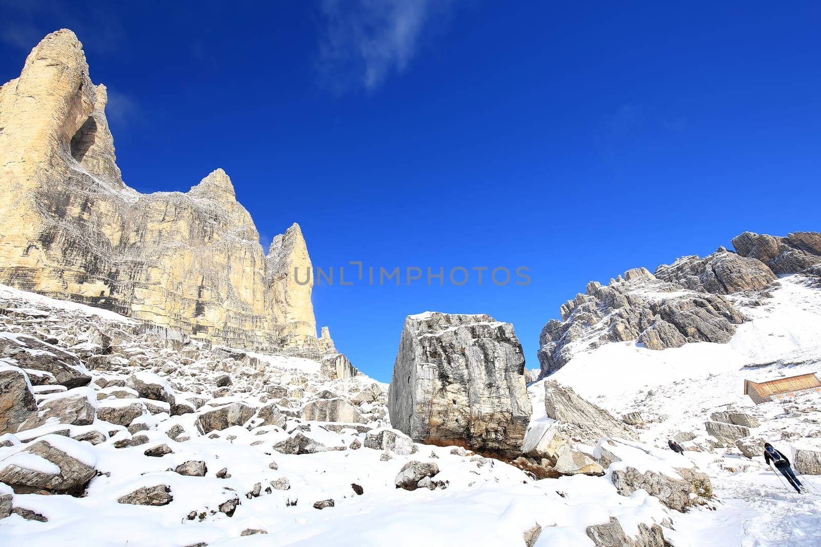 Dolomites is a mountain range in Italy