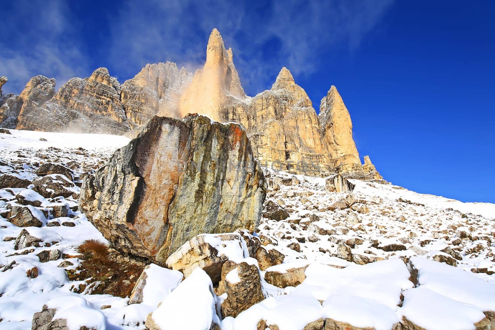 Dolomites is a mountain range in Italy