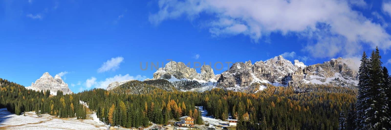 Dolomites is a mountain range in Italy
