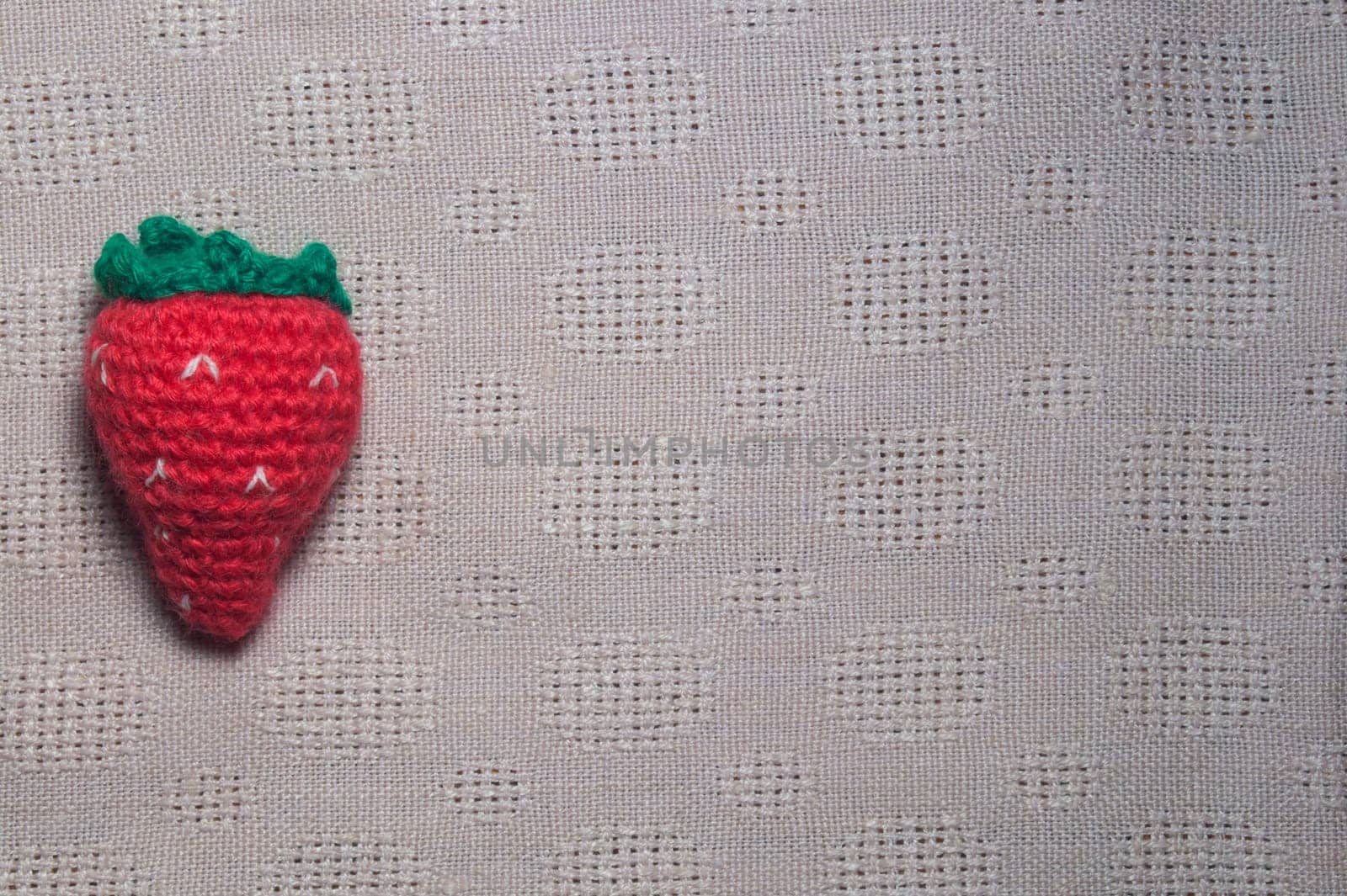 Handmade knitting wool texture background closeup needlework. healthy food concept
