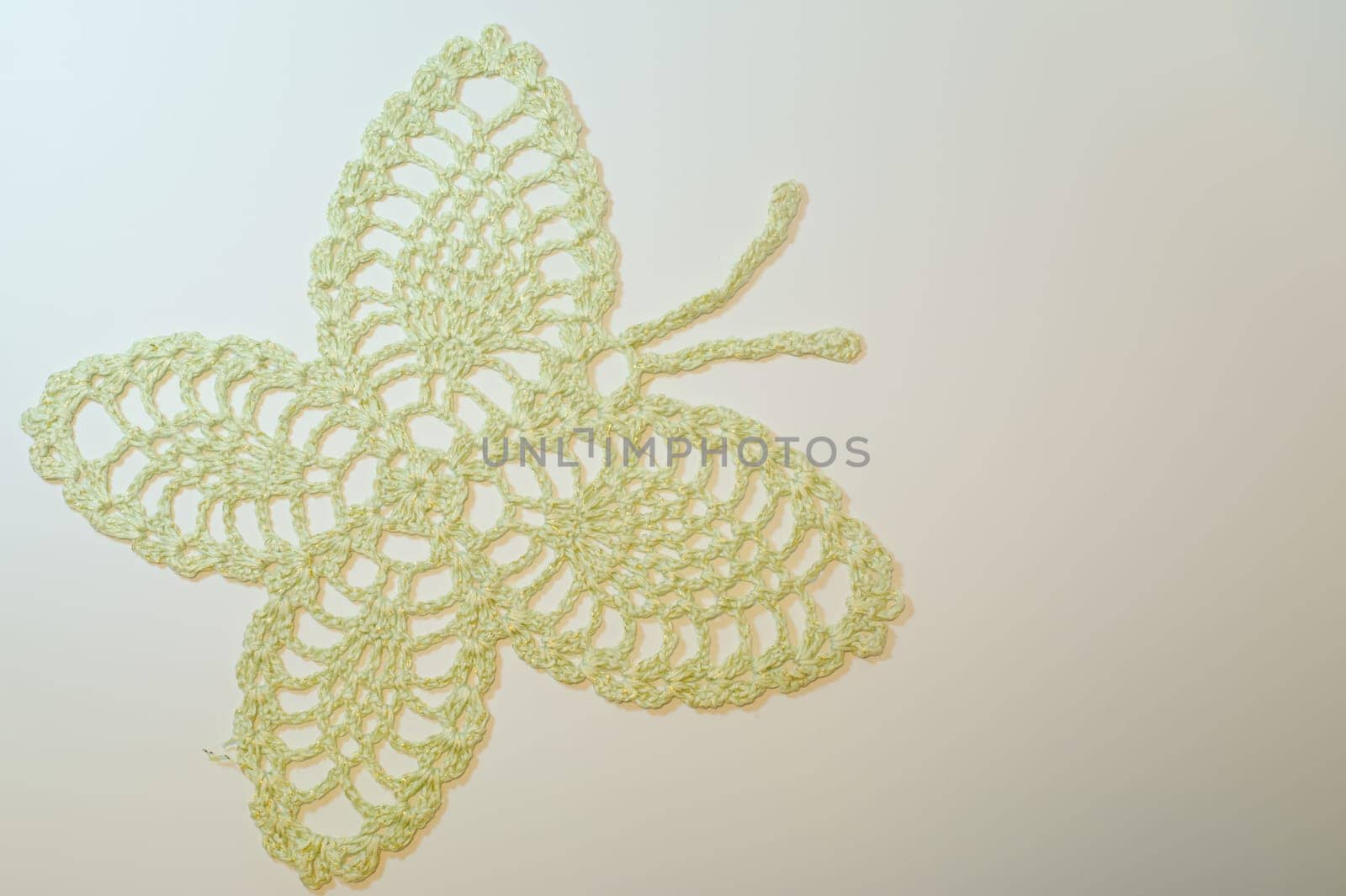 Handmade knitting wool texture background closeup needlework. healthy food concept
