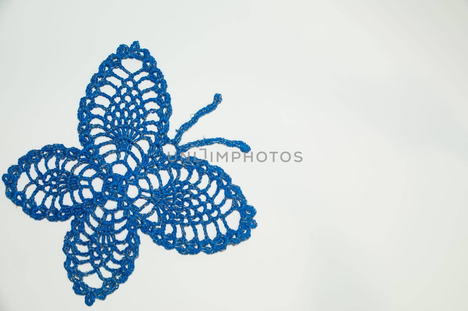 Handmade knitting wool texture background closeup needlework. healthy food concept