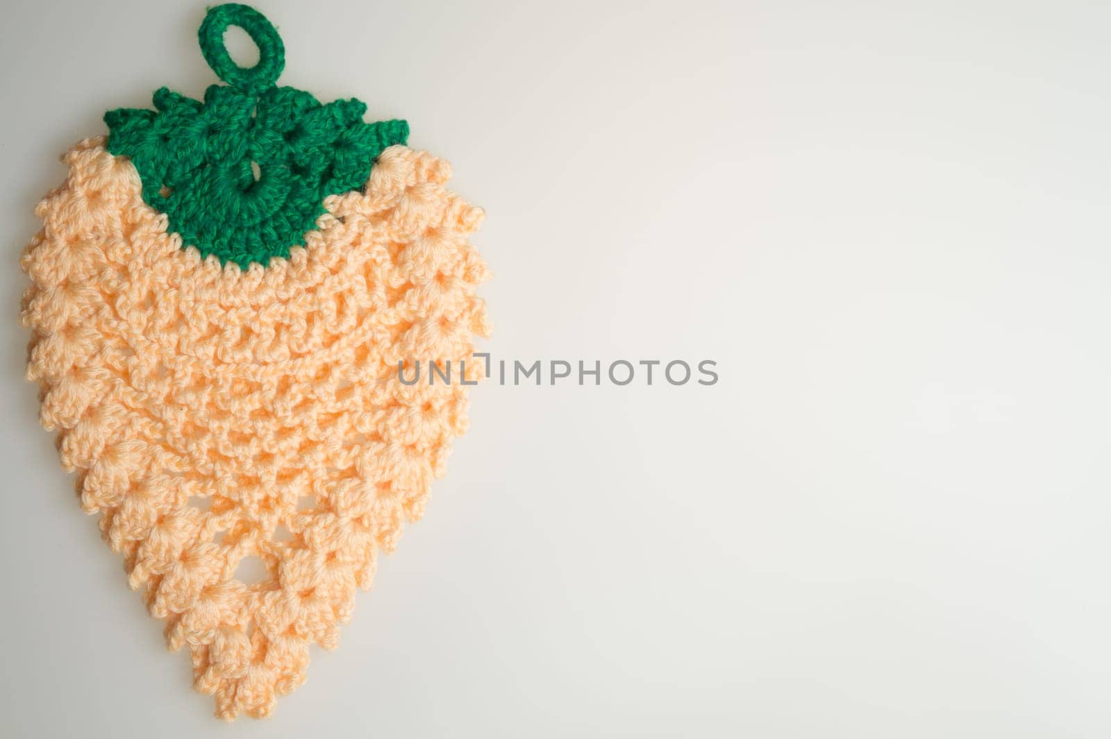 Handmade knitting wool texture background closeup needlework
