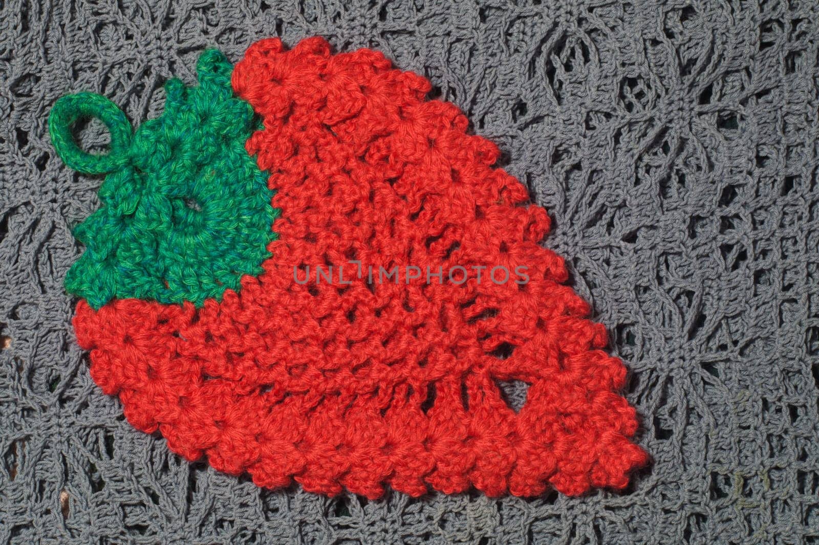 Handmade knitting wool texture background closeup needlework
