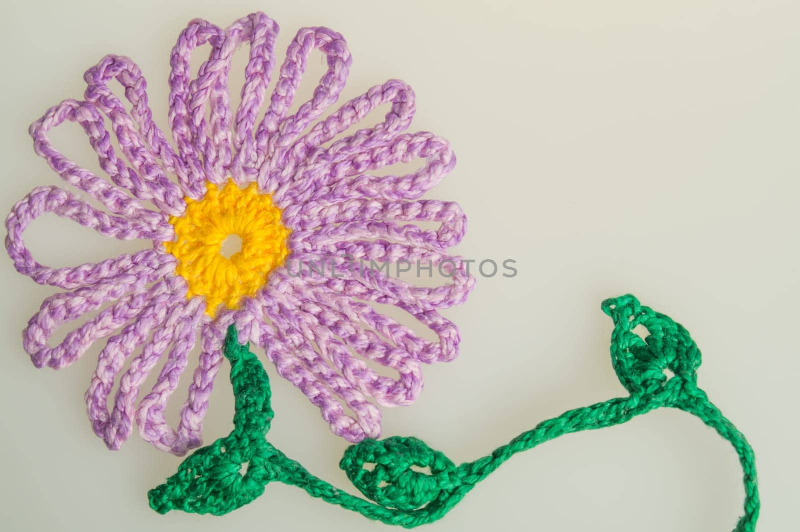 Handmade knitting wool texture background closeup needlework