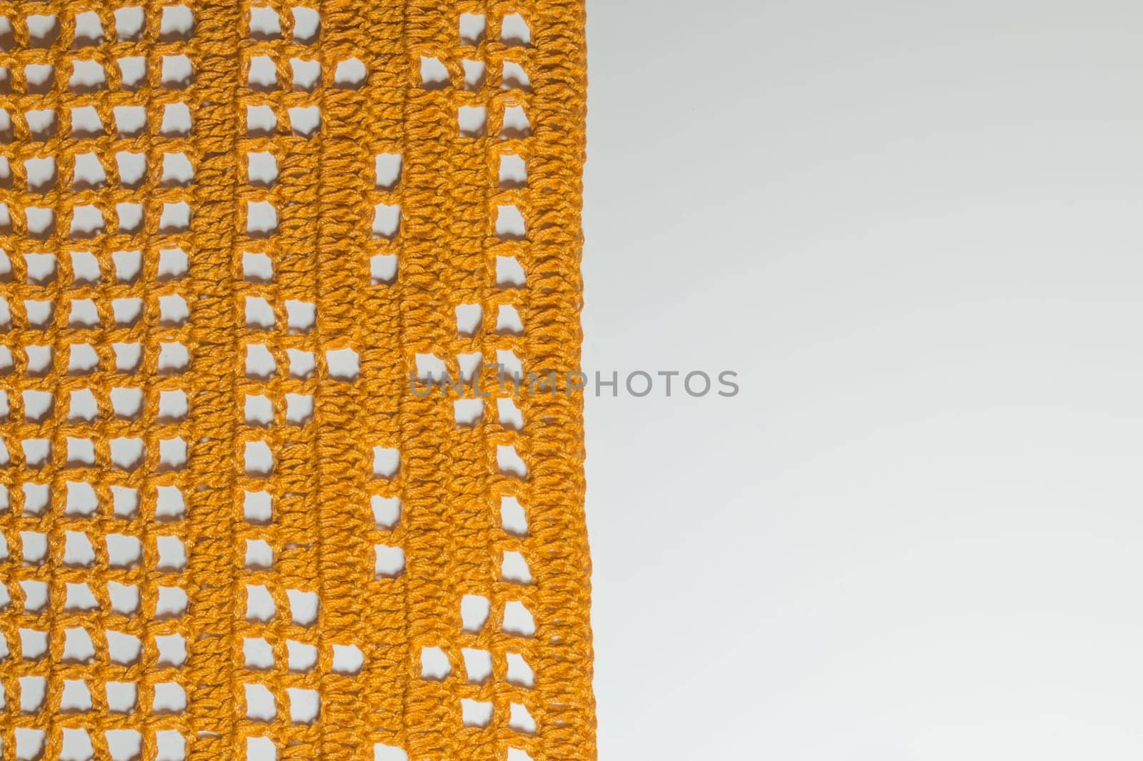 Handmade knitting wool texture background closeup needlework