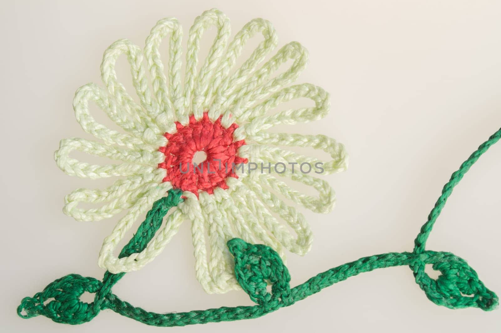 Handmade knitting wool texture background closeup needlework